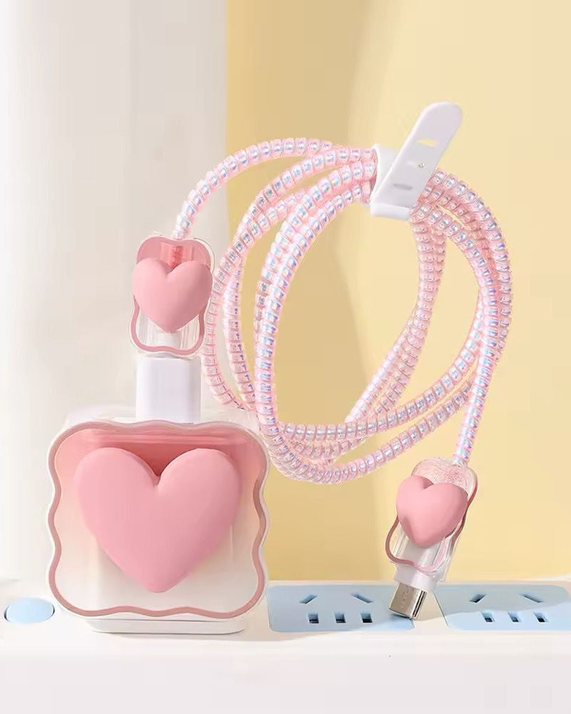 Protector cargador corazón 💓